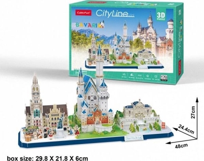Attēls no Cubicfun Puzzle 3D City Line Bawaria