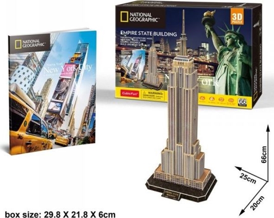 Picture of Cubicfun PUZZLE 3D NATIONAL GEO-EMPIRE STATE BUILDING