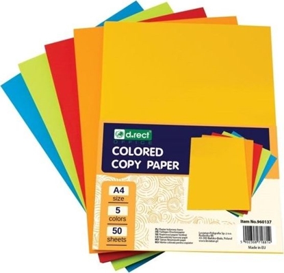 Изображение D.Rect Papier ksero A4 mix kolorów 250 arkuszy