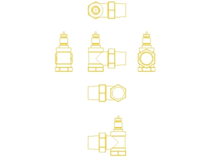 Изображение Danfoss Zawór grzejnikowy odcinajcy termostatyczny RA-N 15 do grzejników z wbudowanym zaworem (013G3903)
