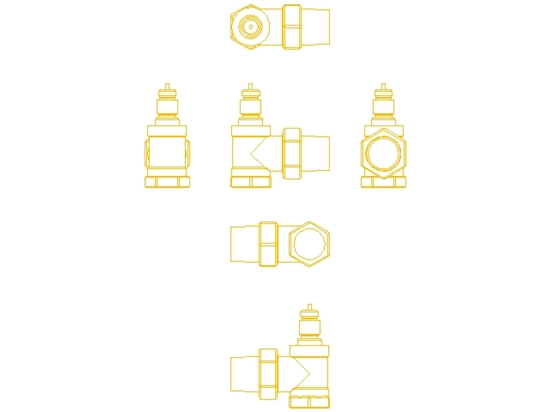Изображение Danfoss Zawór grzejnikowy odcinajcy termostatyczny RA-N 15 do grzejników z wbudowanym zaworem (013G3903)