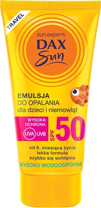 Picture of Dax Sun Emulsja do opalania dla dzieci i niemowlt SPF 50 travel, 50ml