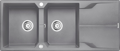 Picture of Zlewozmywak Deante .ANDANTE SZARY GRANIT 2K Z/O 1160x500x210, 3,5"+SPACE SAVER