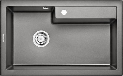 Изображение Zlewozmywak Deante ZLEW.ERIDAN ANTRACYT METALIK GRANIT 1K 800X500X214 + SPACE SAVER