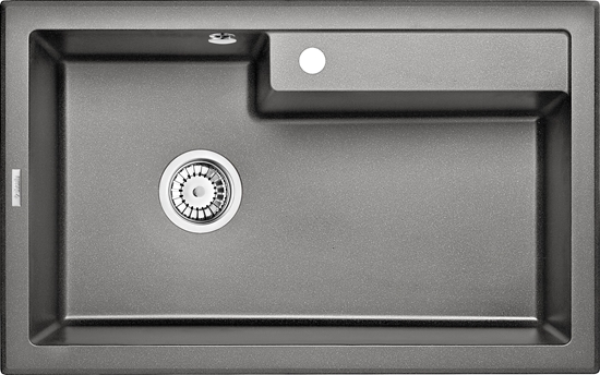 Изображение Zlewozmywak Deante ZLEW.ERIDAN ANTRACYT METALIK GRANIT 1K 800X500X214 + SPACE SAVER