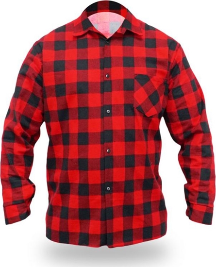 Изображение Dedra koszula flanelowa czerwona, rozmiar XXXL, 100% bawena (BH51F1-XXXL)