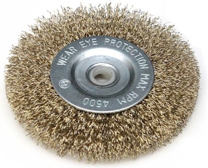 Picture of Dedra Szczotka druciana tarczowa mosidz 100 x 12,7mm (F33-100)