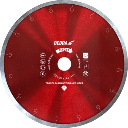Picture of Dedra Tarcza HRD GRES super cienka do twardej ceramiki 250x25,4mm (H1067)