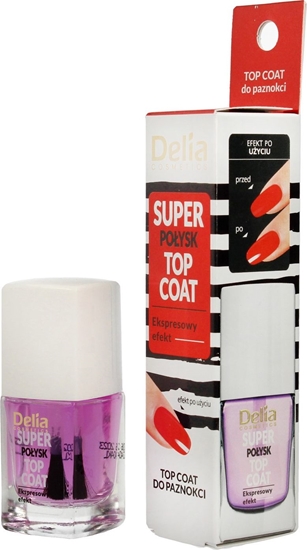 Picture of Delia  Cosmetics Top Coat do paznokci Super Poysk 11ml
