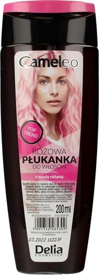 Picture of Delia Delia Cosmetics Cameleo Pukanka do wosów róowa z wod róan 200ml