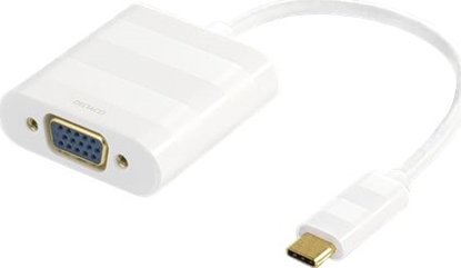 Attēls no Adapter USB Deltaco USB-C - VGA Biały  (USBC-VGA1)