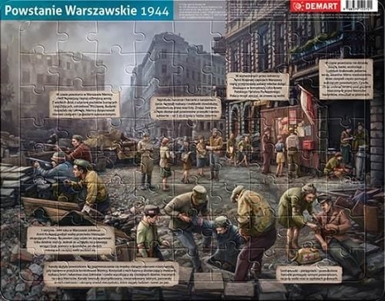 Изображение Demart Puzzle ramkowe - Powstanie Warszawskie 1944