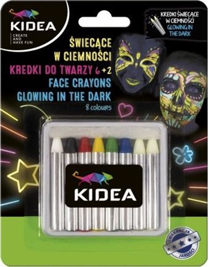 Picture of Derform Kredki do twarzy 8 kolorów KIDEA