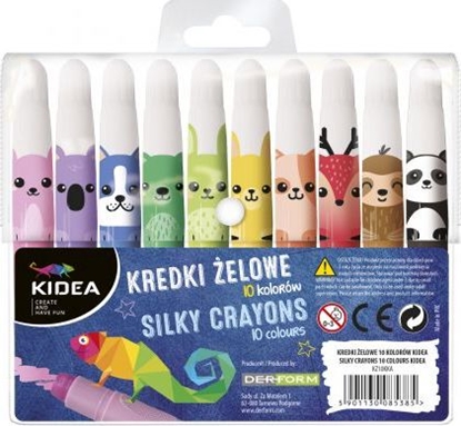 Picture of Derform Kredki elowe 10 kolorów KIDEA