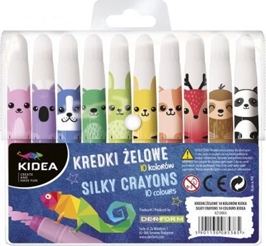 Picture of Derform Kredki elowe 10 kolorów KIDEA