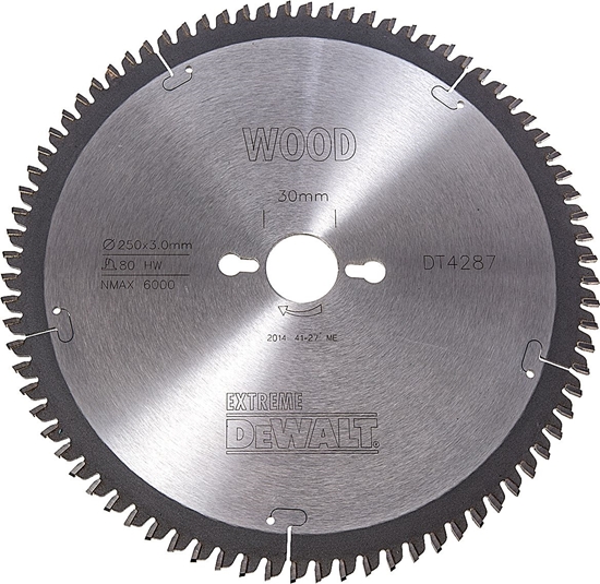 Picture of Dewalt Tarcza pilarska do pilarek stacjonarnych (250x30mm, 60 zby HG) - DT4217-QZ