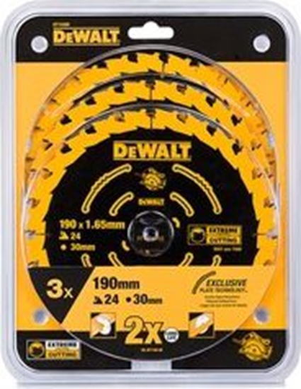 Picture of Dewalt Tarcza pilarska EX do pilarek sieciowych 190 x 30mm 3szt. (DT10399)