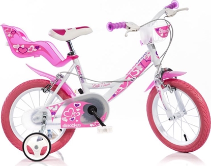 Picture of Dino bikes Rower dziecięcy 14" biało-różowy