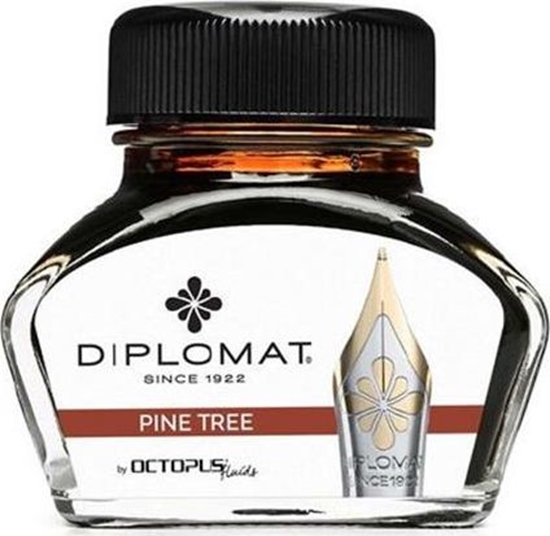 Picture of Diplomat atrament Diplo Octopus 30 ml szklany ciemny brz