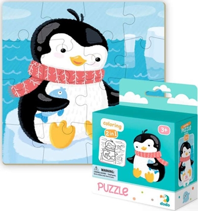 Attēls no Dodo Puzzle 16 + kolorowanka Pingwinek