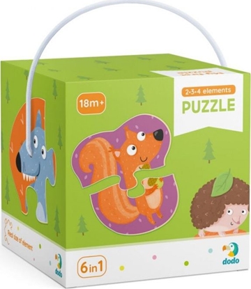 Picture of Dodo Puzzle 2-3-4 Zwierzęta leśne