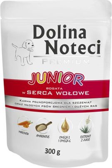 Picture of Dolina Noteci Premium Junior bogata w serca wołowe 300 g