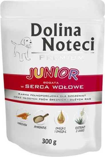 Picture of Dolina Noteci Premium Junior bogata w serca woowe 300 g