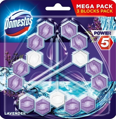 Picture of Domestos DOMESTOS_Power 5 kostka toaletowa Lavender 3x55g