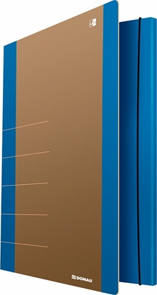 Attēls no Donau Teczka z gumk DONAU Life, Karton, A4, 500gsm, 3-skrz., niebieski