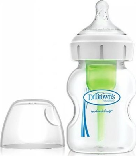 Изображение Dr Browns Butelka do karmienia niemowlt szeroka szyjka Options Plus 0m+ 150ml (WB51600)