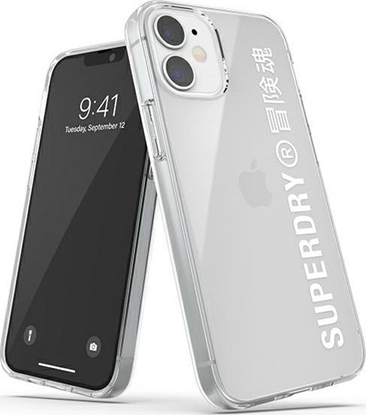 Attēls no Dr Nona SuperDry Snap iPhone 12 mini Clear Case biay/white 42593