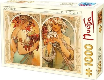 Picture of D-Toys Puzzle 1000 Alfons Mucha, Owoc i kwiat