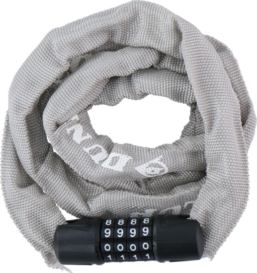 Изображение Dunlop Zapicie rowerowe acuch na szyfr d. 120 cm - szary