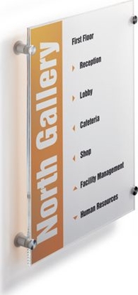 Attēls no Durable TABLICZKA INFORMACYJNA 297 X 420 MM DURABLE CRYSTAL SIGN