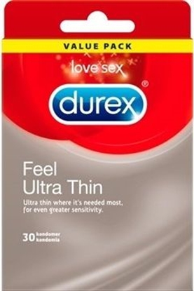 Attēls no Durex  Durex prezervatyvai Ultra Thin, 30 vnt
