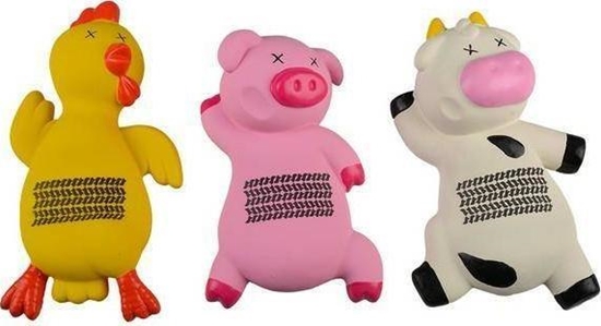 Изображение Duvo+ Duvo+ Zabawka Latex Krowa/winka/Kura 11,5x21x5cm