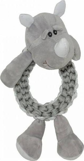 Изображение Duvo+ Duvo+ Zabawka Szarpak Ring Nosoroec 32x14,5x12cm