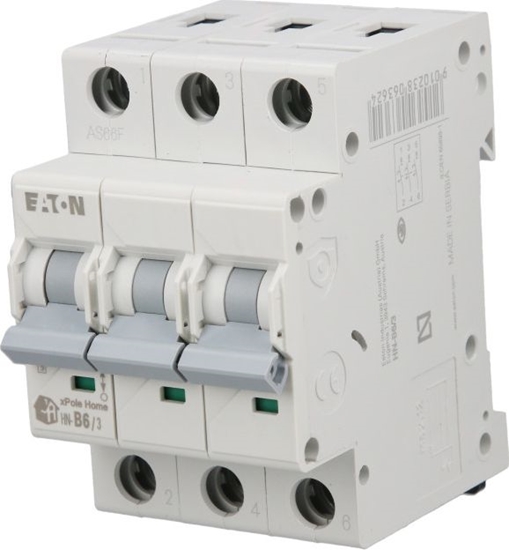Picture of Eaton Wycznik nadprdowy 3P B 6A 6kA AC xPole Home HN-B6/3 194878