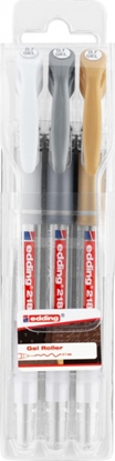 Picture of Edding Długopis żelowy e-2185/3 S EDDING, 0,7mm, 3 szt, zawieszka, mix kolorów