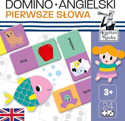 Attēls no Edgard Kapitan Nauka. Domino. Angielski. Pierwsze sowa