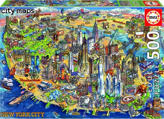 Picture of Educa Puzzle 500 Elementów Mapa New York