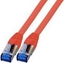 Picture of EFB Patchcord RJ45 S / FTP, Cat.6A, Cat7 TPE superflex, 0,15 m, czerwony