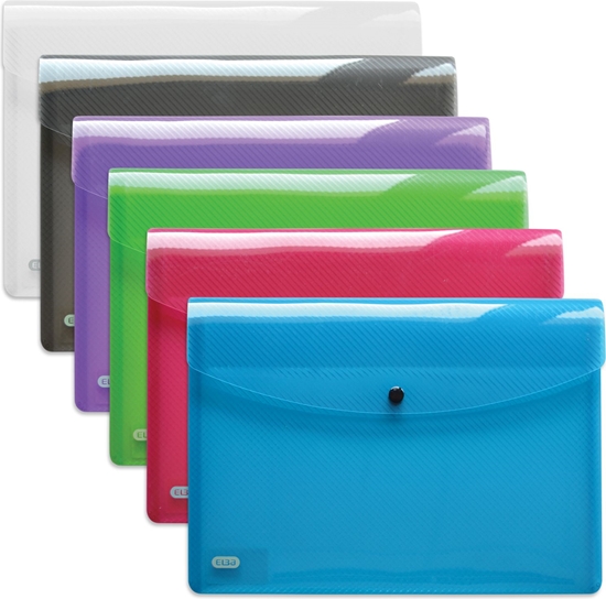 Picture of Elba Teczki kopertowe Hawai A4 PP mix