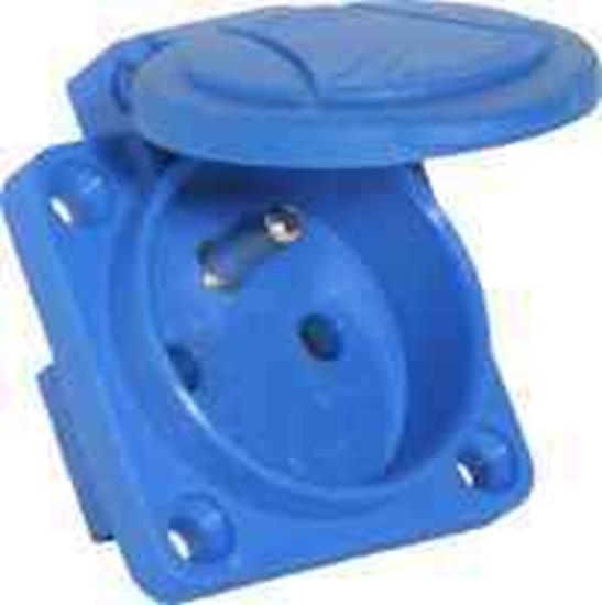 Изображение Elektromet Gniazdo natablicowe niebieskie 16A 230V 2P+Z IP54 GN-16A (921815)