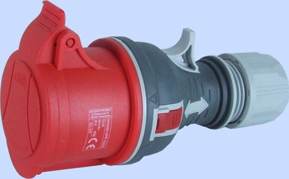 Изображение Elektromet Gniazdo przenone proste TWIST GPP-32/4 czerwone 4P 32A 400V (921876)