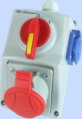 Изображение Elektromet Zestaw instalacyjny z rozcznikiem 32A 5P 400V 1x16A 250V IP54 (974012)