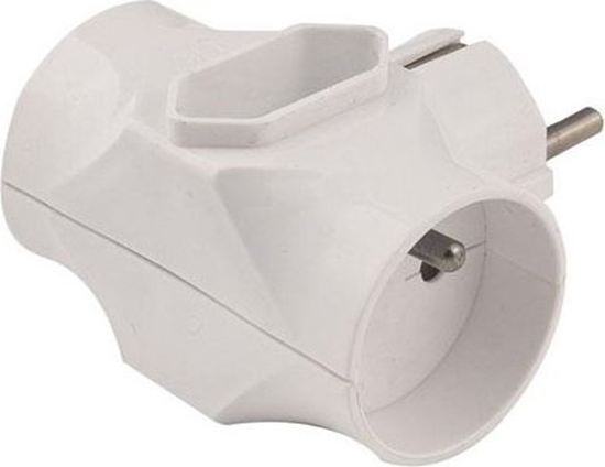 Picture of Elgotech Rozganik wtyczkowy 2-gniazda z/u + 1-gniazdo b/u R-201