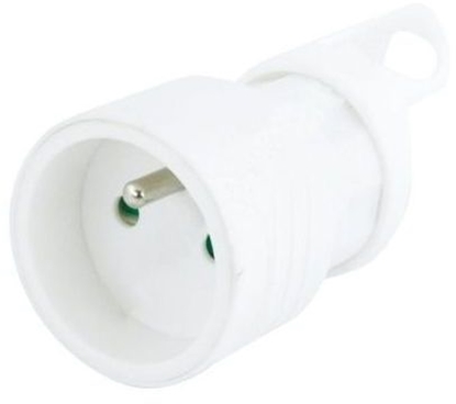 Attēls no Emos Gniazdo przenone proste 10/16A 250V 2P+Z z uchwytem biae EM-FBYC-01 (P0045)