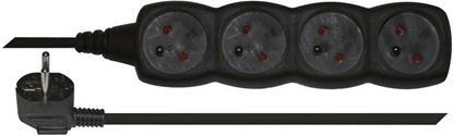 Изображение Emos Przeduacz z uziemieniem 4 gniazda czarny 5m (PC0415)