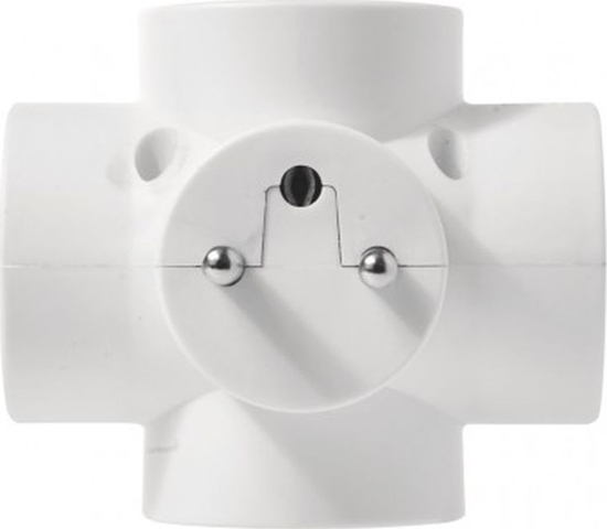 Изображение Emos Rozganik wtyczkowy 4-gniazda z/u biay P0040